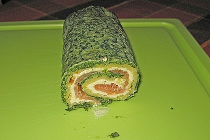 Lachsrolle mit Spinat 12