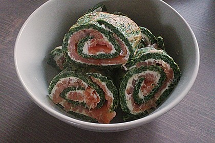 Lachsrolle mit Spinat 24