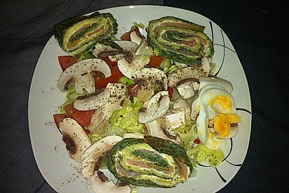 Lachsrolle mit Spinat 28