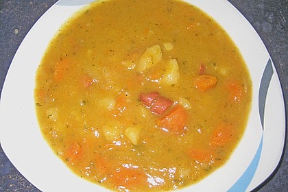 Kartoffel - Karotten - Eintopf mit Minisalami 2