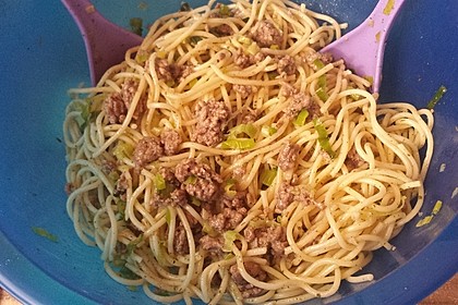 Spaghettisalat, mal anders