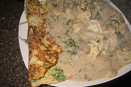 Pikanter Haferflockenpfannkuchen mit Gem&uuml;sef&uuml;llung 3