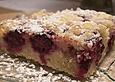 Brombeer - Quarkkuchen mit Sesamstreuseln