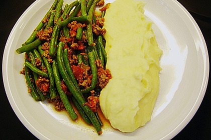 Fleischhaschee mit gr&uuml;nen Bohnen 1
