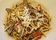 Pasta mit Artischocken, getrockneten Tomaten und Rind