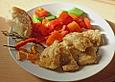 Mediterranes Rotbarschfilet mit Paprika