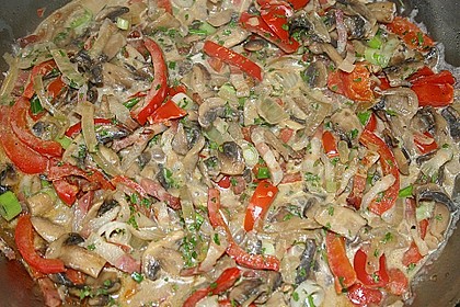 Champignon - Paprika - Pfanne