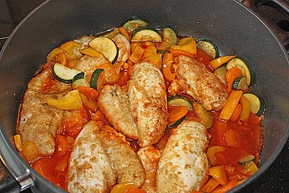 Gem&uuml;se - H&auml;hnchen - Pfanne