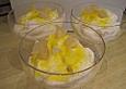Quarkdessert mit Pfirsichen