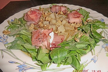 Feldsalat mit Ziegenk&auml;se - einmal ganz anders 2