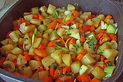 H&auml;hnchenschenkel mit Wurzelgem&uuml;se 2
