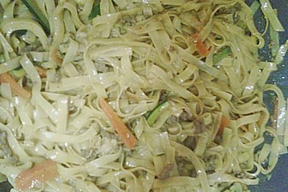 Chinesische Nudelpfanne mit Hackfleisch 20