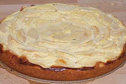 Apfel - Marzipankuchen mit Vanille - Schmandguss 3