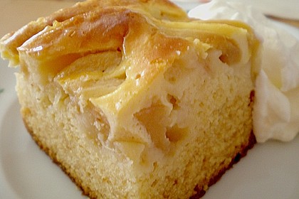 Apfel - Marzipankuchen mit Vanille - Schmandguss 7