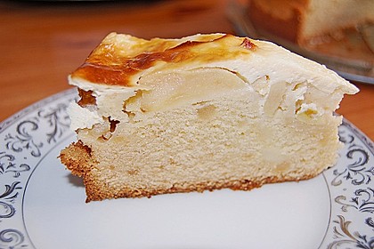 Apfel - Marzipankuchen mit Vanille - Schmandguss 10