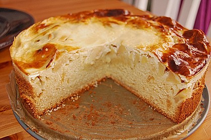 Apfel - Marzipankuchen mit Vanille - Schmandguss 11
