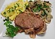 Filetsteaks mit Sahnechampignons
