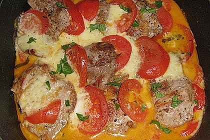 Sommerlich gratiniertes Schweinefilet 1