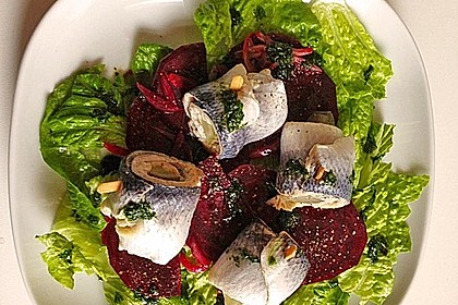 Rote Bete - Salat mit Rollmops 2