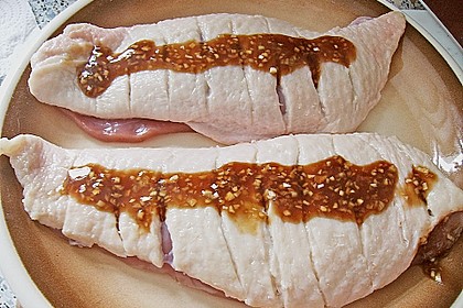 Gebratene Ente mit eingelegten Pflaumen 2