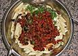 Nudelsalat, spanisch mit dreierlei Paprika