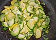 Zucchinigem&uuml;se mit Basilikum