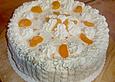 K&auml;se - Sahne - Torte mit Mandarinen
