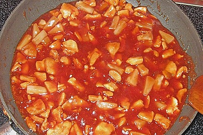 Huhn s&uuml;&szlig; - sauer Blitzrezept