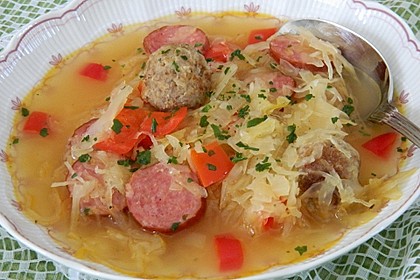Herzhafte Hack - Sauerkraut - Suppe 4