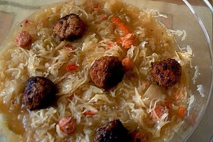 Herzhafte Hack - Sauerkraut - Suppe 2