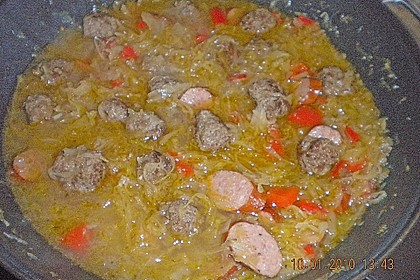Herzhafte Hack - Sauerkraut - Suppe 3