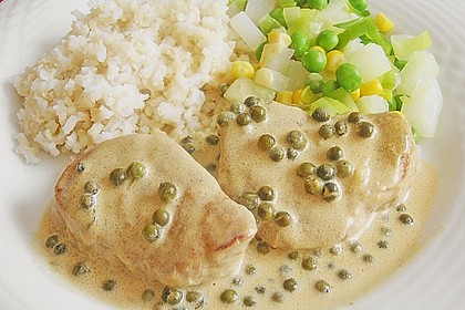 Schweinefiletmedaillons in Grüner Pfeffer - Sauce 1