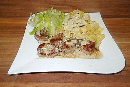 Schweinefiletmedaillons in Grüner Pfeffer - Sauce 5