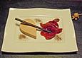 Blutorangencreme mit Blutorangensauce