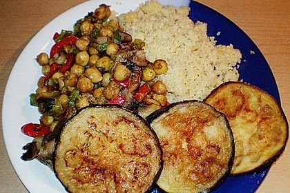 Gem&uuml;se - Couscous mit Auberginen