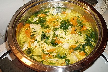 Erkältungssüppchen vom Huhn 4