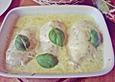 H&auml;hnchenfilets mit dreierlei K&auml;se
