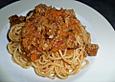Spaghetti mit Sauce Bolognese
