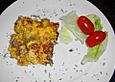 Hackfleisch - Pizza mit Sauce Hollandaise