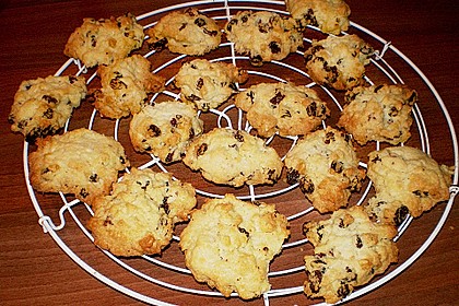 Knusprige Rosinenh&auml;ufchen