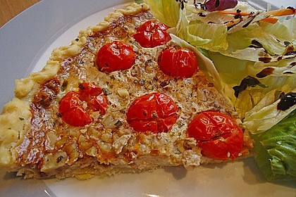 Roquefort - Tomaten - Quiche mit Waln&uuml;ssen 1