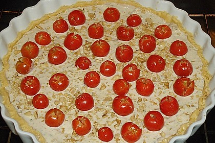 Roquefort - Tomaten - Quiche mit Waln&uuml;ssen 2