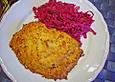 Schweinesteak im Reibekuchenmantel