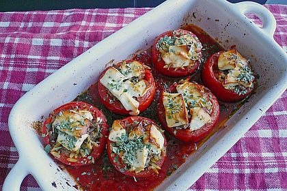 Gef&uuml;llte Tomaten griechische Art