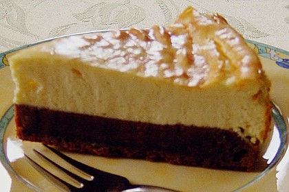 Käsekuchen mit Brownie Boden 49