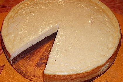 Käsekuchen mit Brownie Boden 28