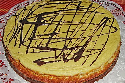 Käsekuchen mit Brownie Boden 16