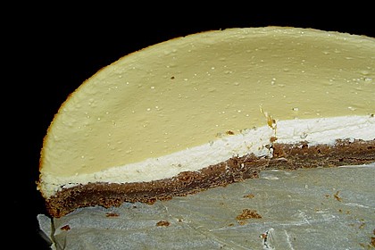 Käsekuchen mit Brownie Boden 51