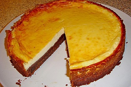 Käsekuchen mit Brownie Boden 32