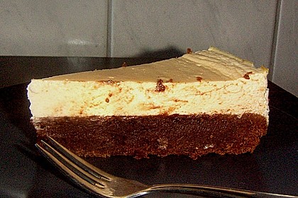 Käsekuchen mit Brownie Boden 10
